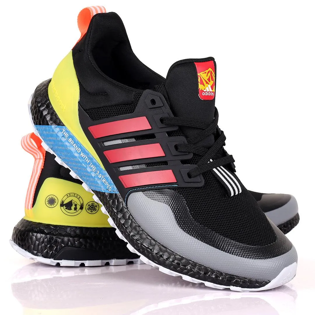 AD Three Guard Stripe Branded Multi-Color Sneakers