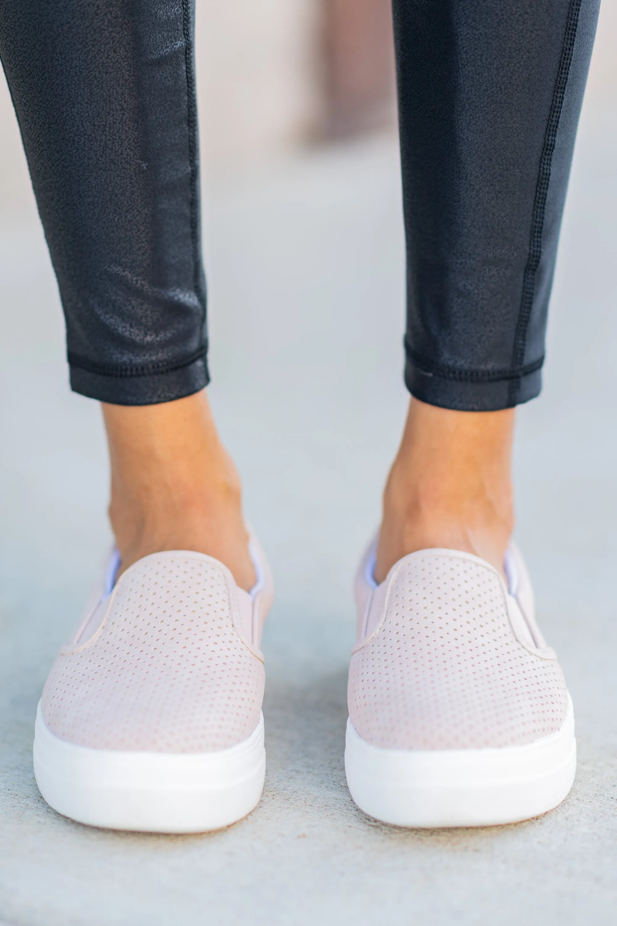 Always Here For Fun Mauve Pink Platform Sneakers