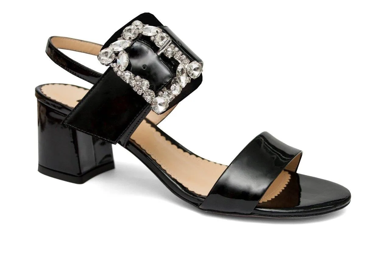 Block Heel Open Toe Sandal