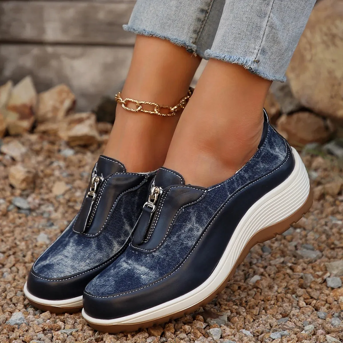 Callista - Lightweight Wedge Sneakers for Women