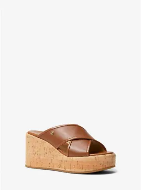 Cary Leather Wedge Sandal