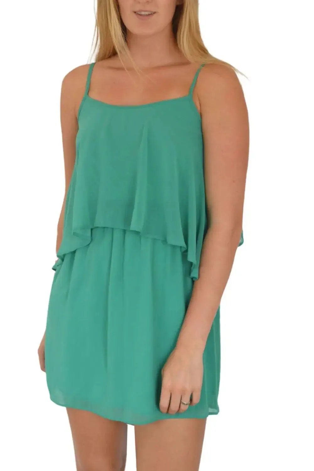 Chiffon Layered Strappy Dress