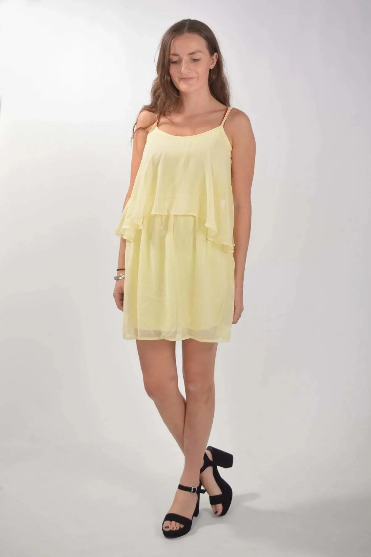 Chiffon Layered Strappy Dress