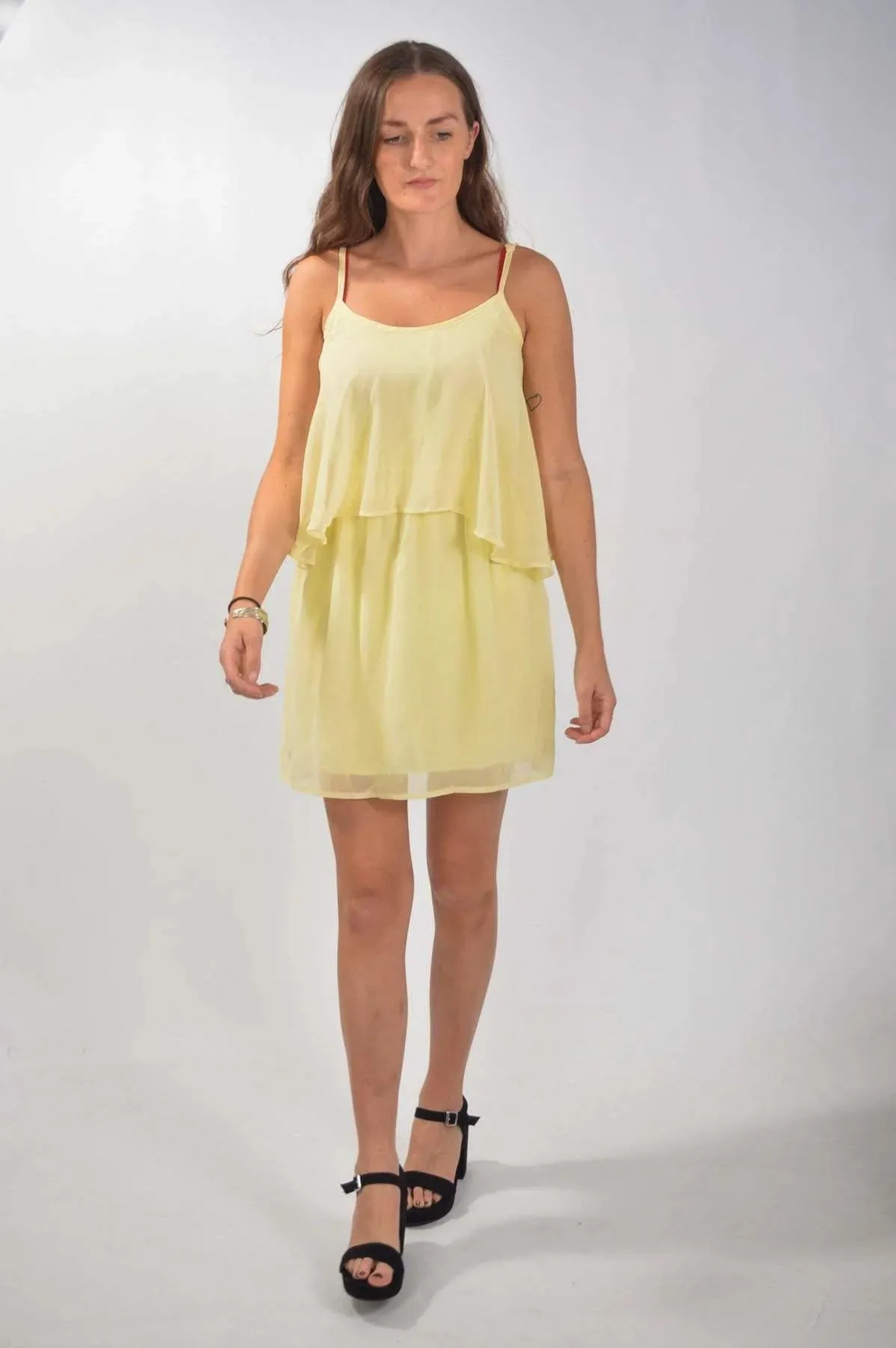 Chiffon Layered Strappy Dress