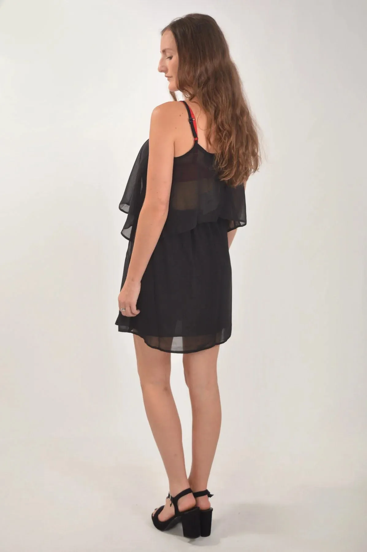 Chiffon Layered Strappy Dress