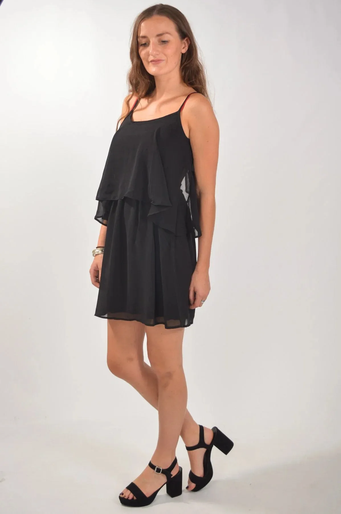 Chiffon Layered Strappy Dress