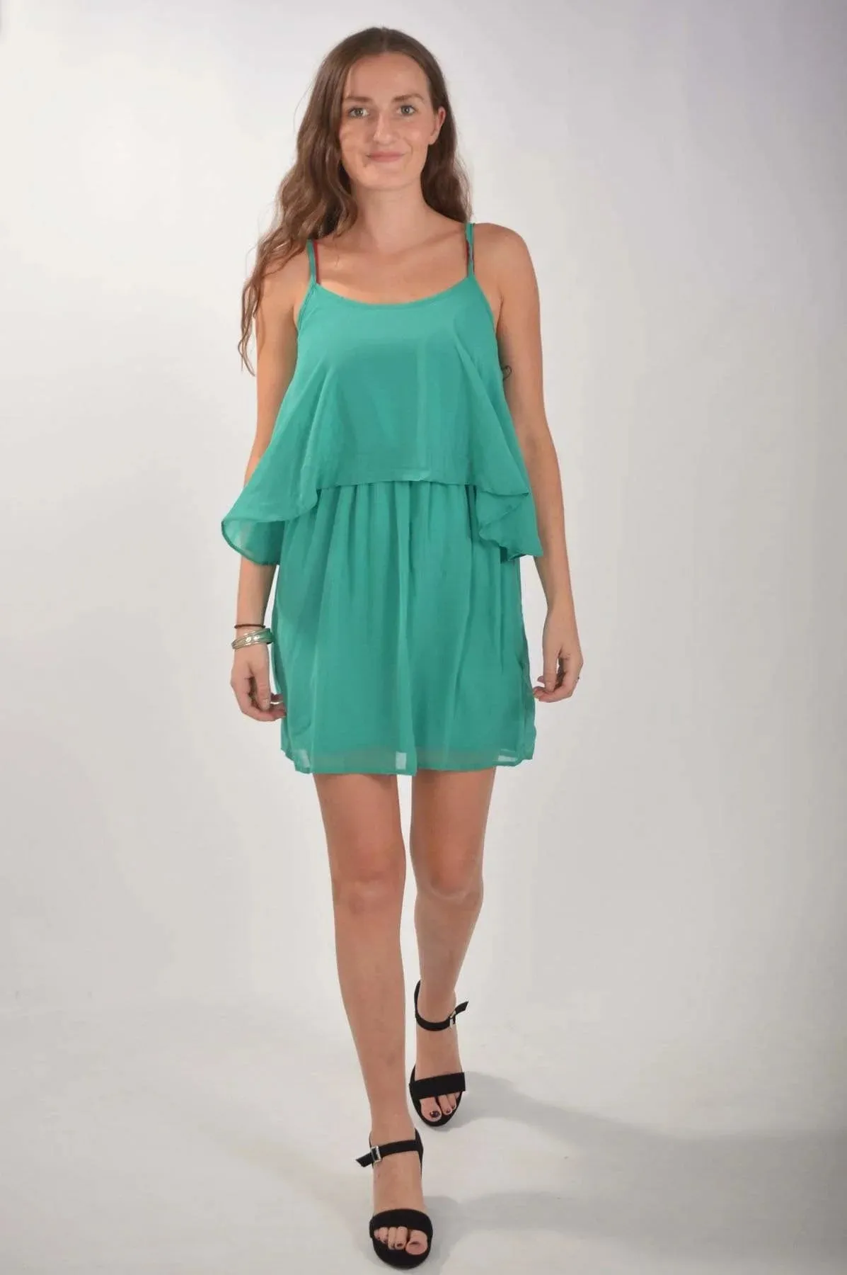 Chiffon Layered Strappy Dress