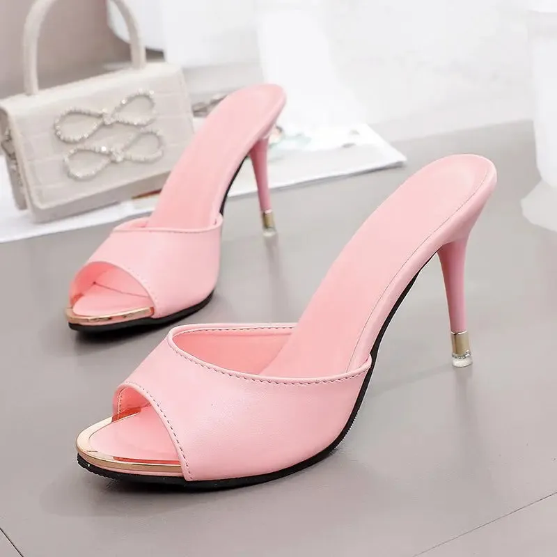 Classics Slip On open toe high heel sandals