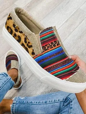 Colorblock Flat Comfy Sneakers