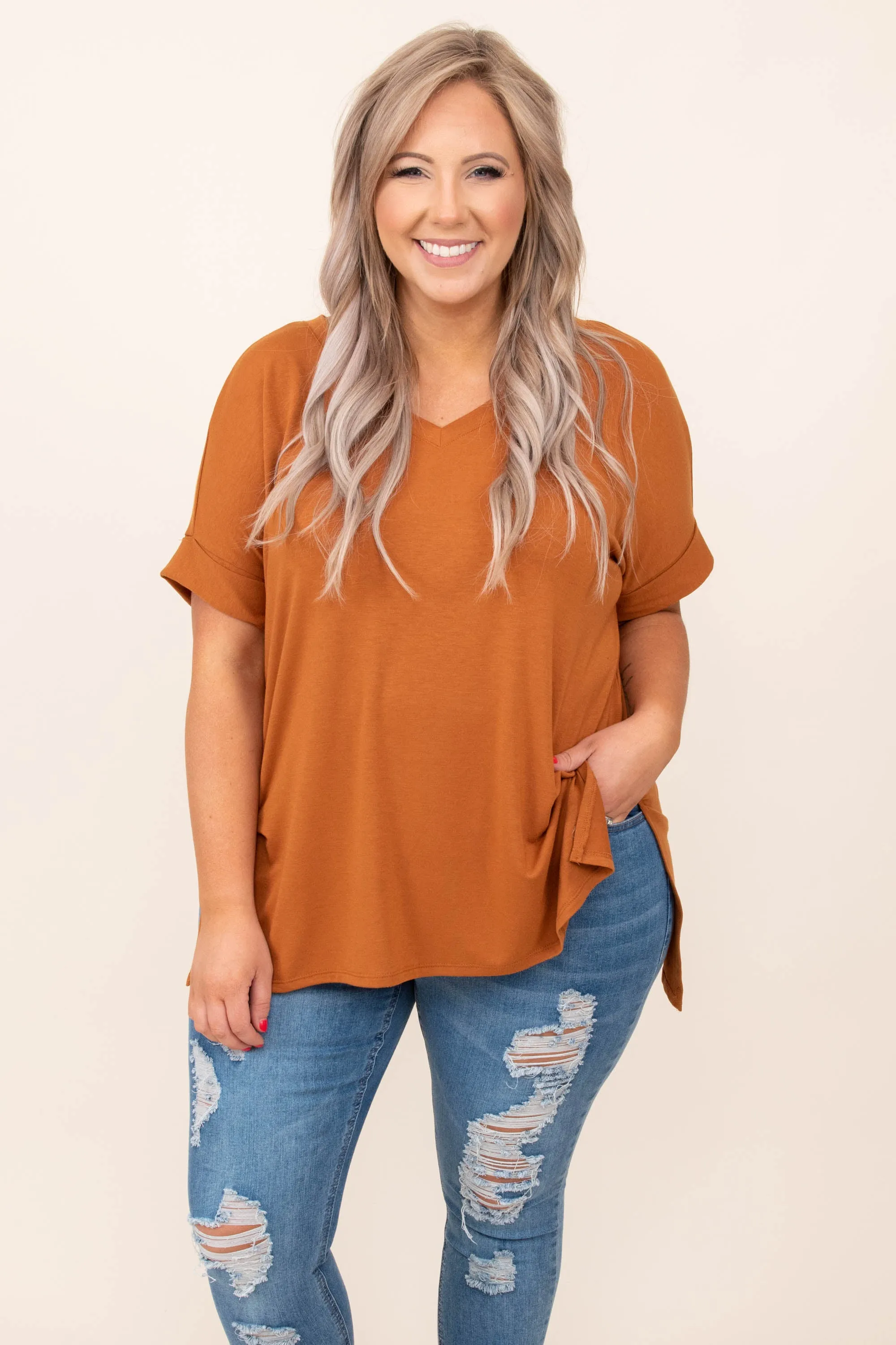 Comfy Travels Top, Almond