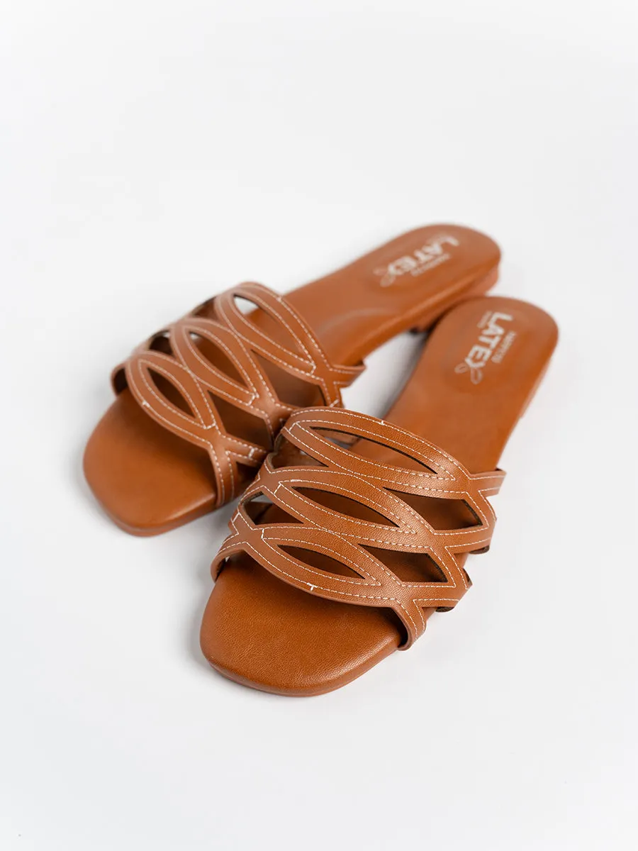 Erin Wavy Stitch Sandals