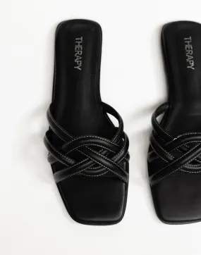 Gabrielle Sandals (Black) - By Therapy