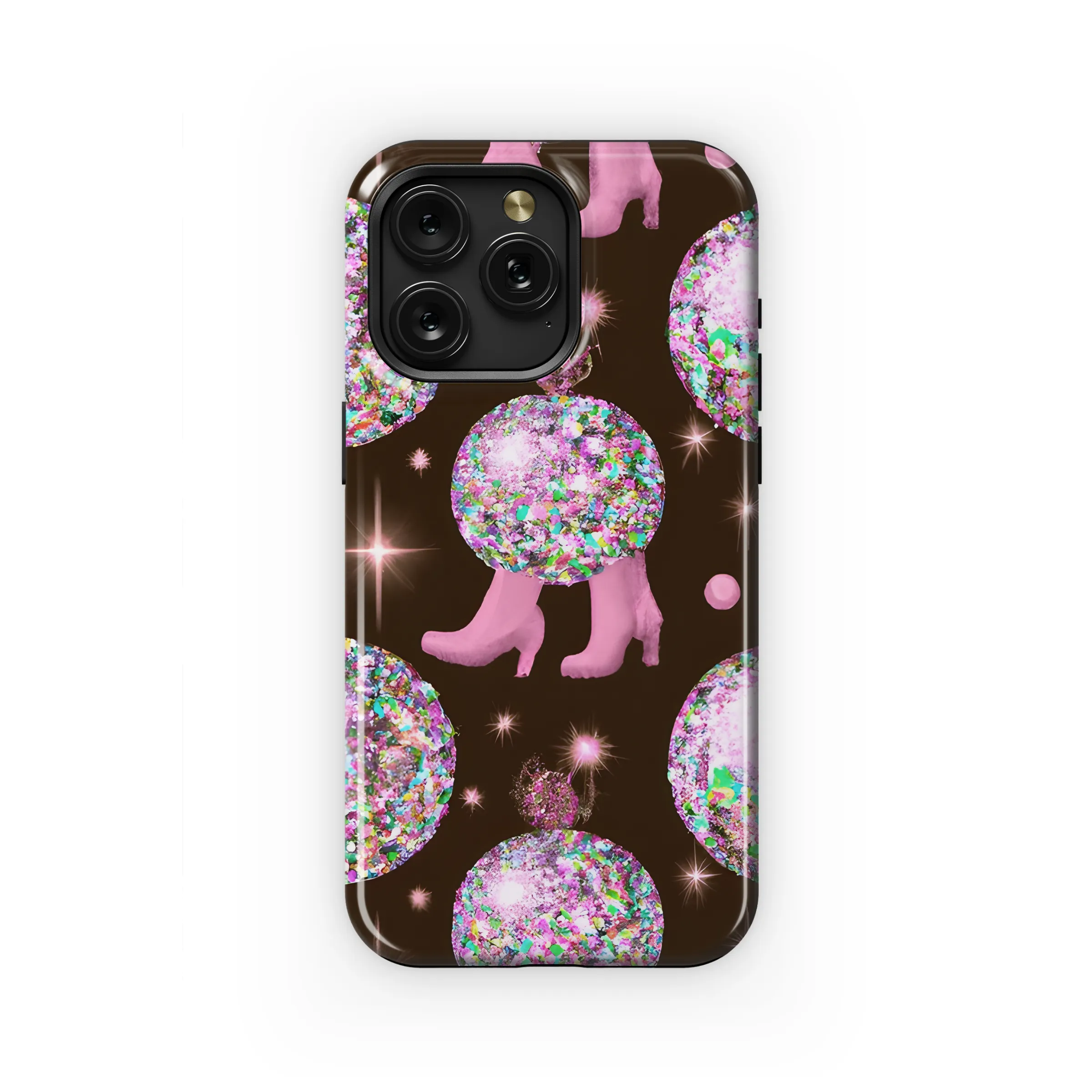 Glitter Disco Boots Succulent Phone Case iPhone Samsung Cover Pixel 3611