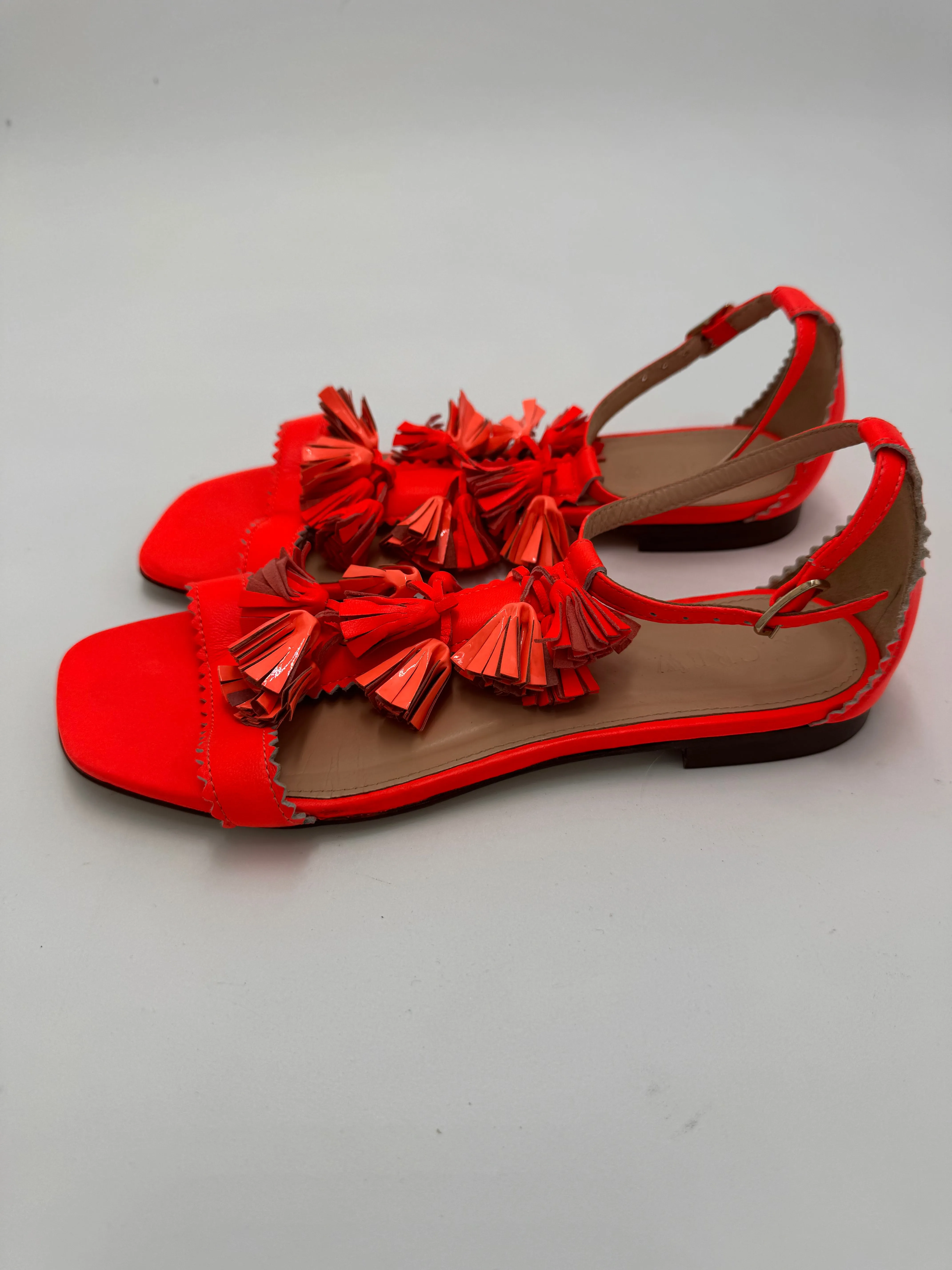 J. CREW tassel sandals size 6.5