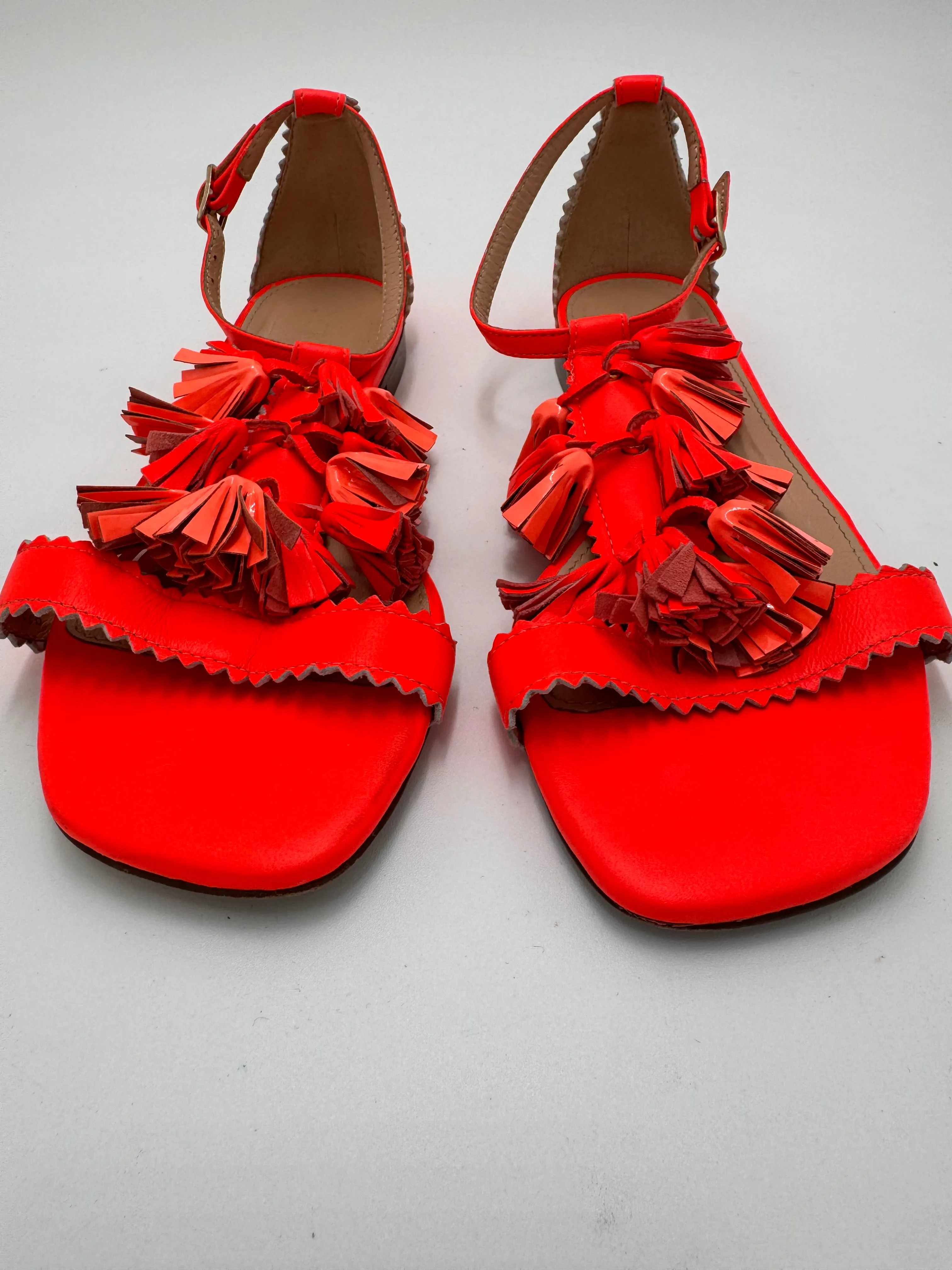 J. CREW tassel sandals size 6.5