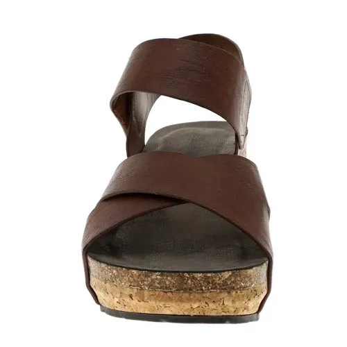 Pierre Dumas Women's Chantal-4 Wedge Sandal Whiskey 22374-135