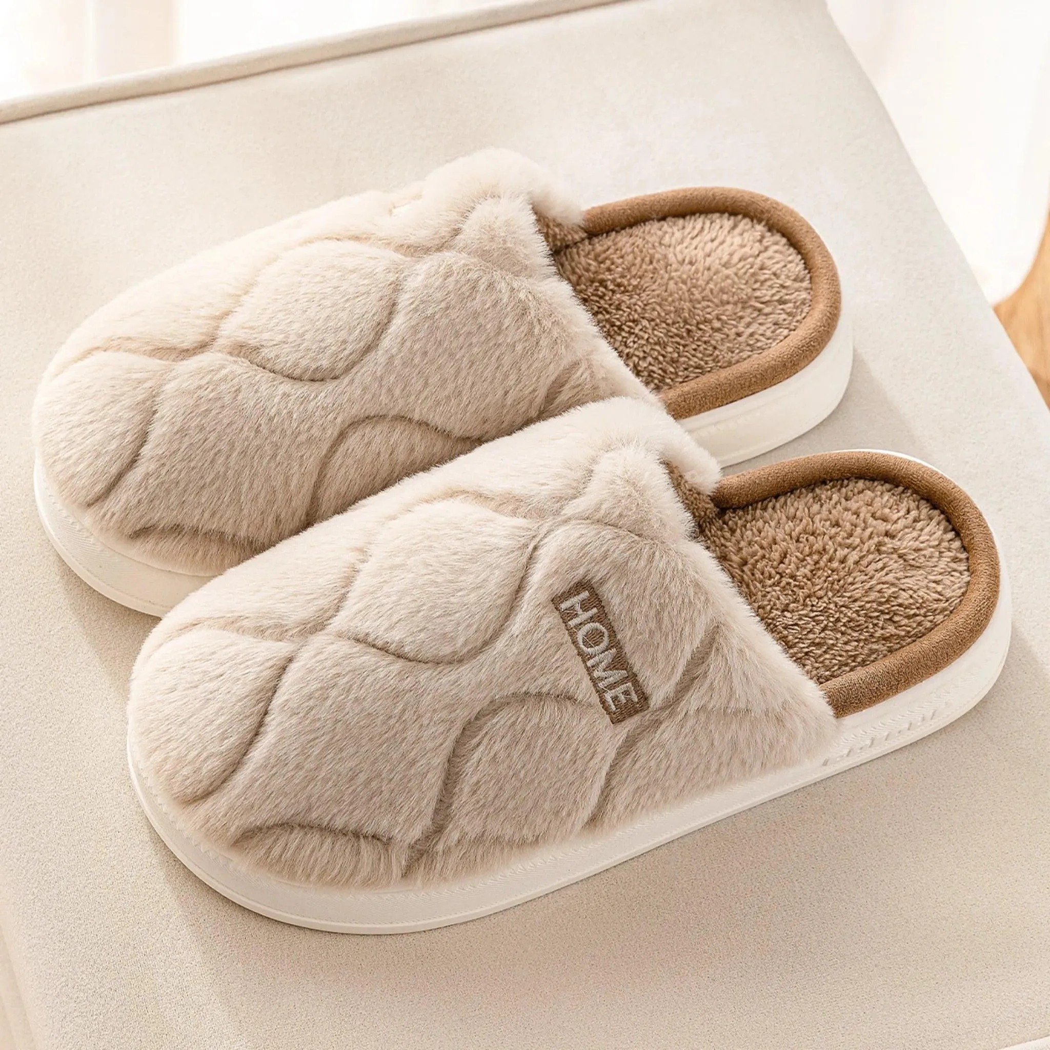 Plush Winter Indoor Slippers for Men & Women