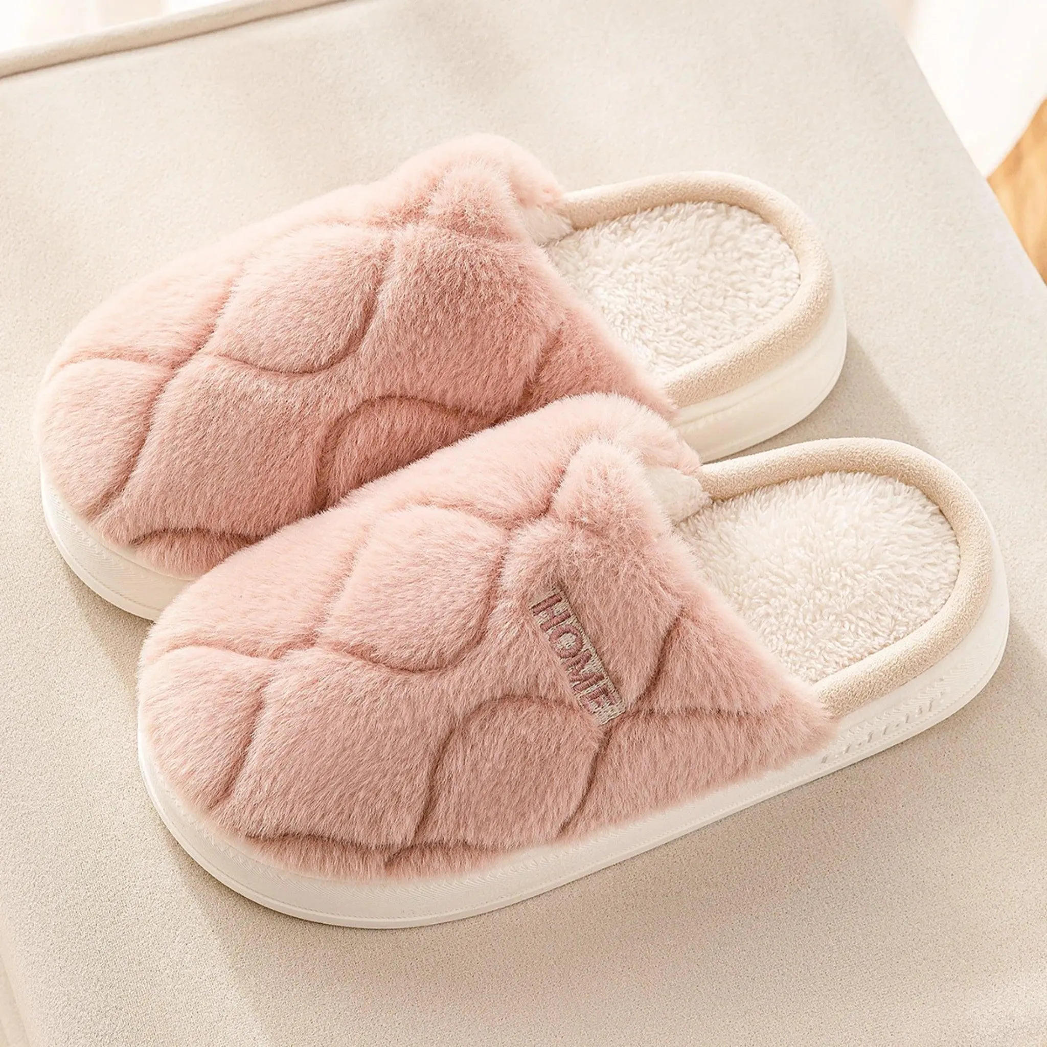 Plush Winter Indoor Slippers for Men & Women