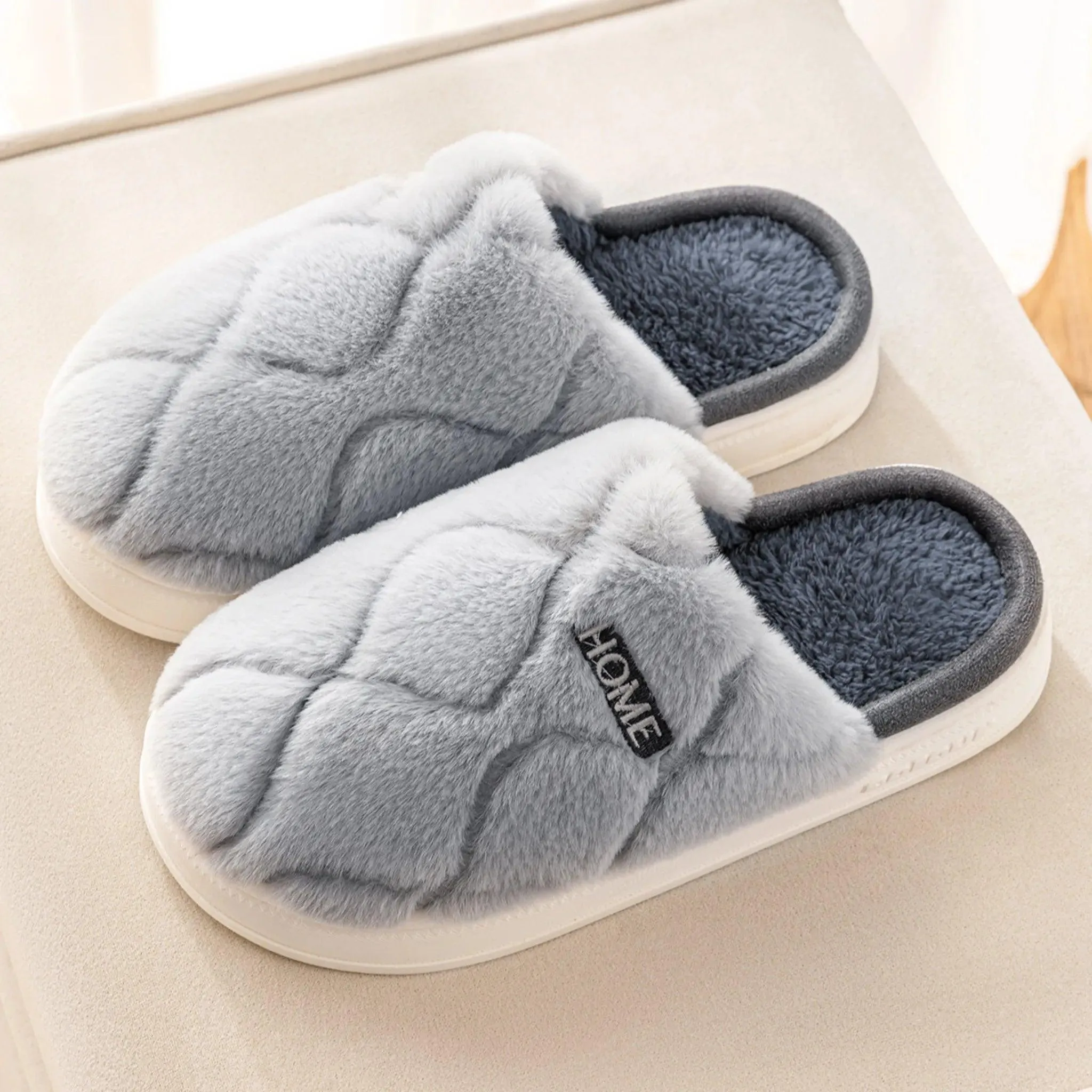 Plush Winter Indoor Slippers for Men & Women