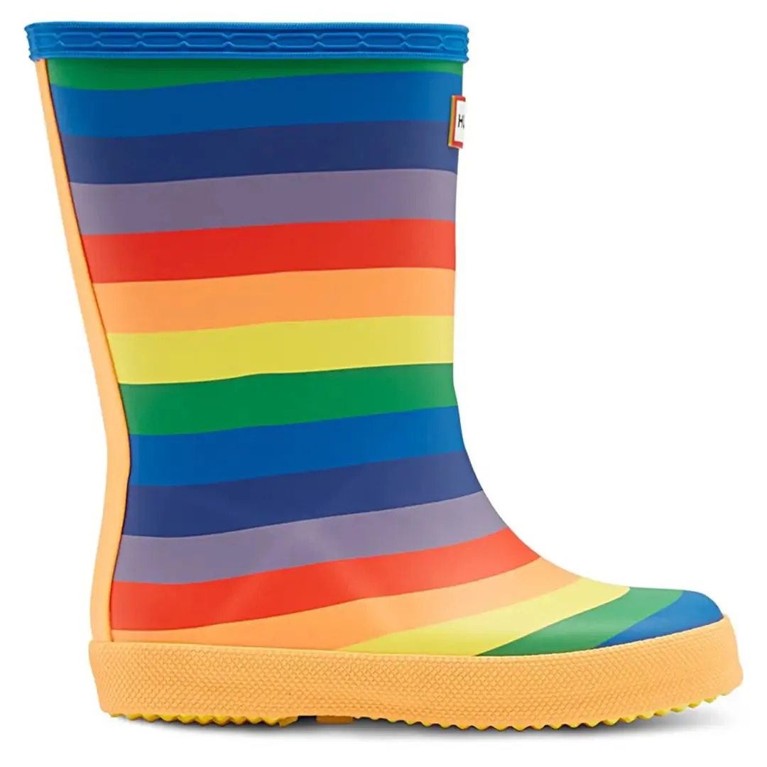 Rainbow Children's Wellington Boots - Multicoloured by Hunter