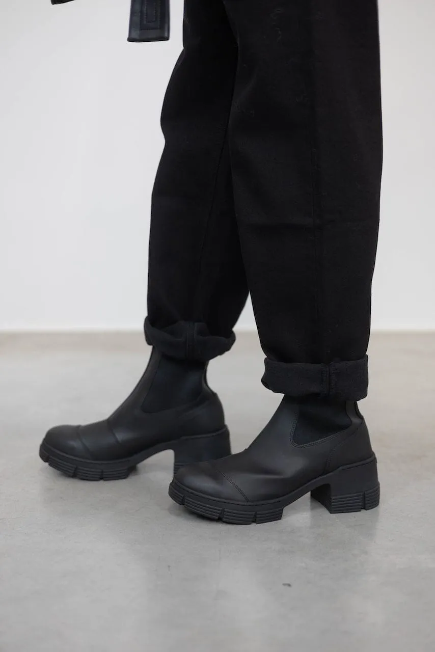 RECYCLED RUBBER HEELED CITY BOOTS