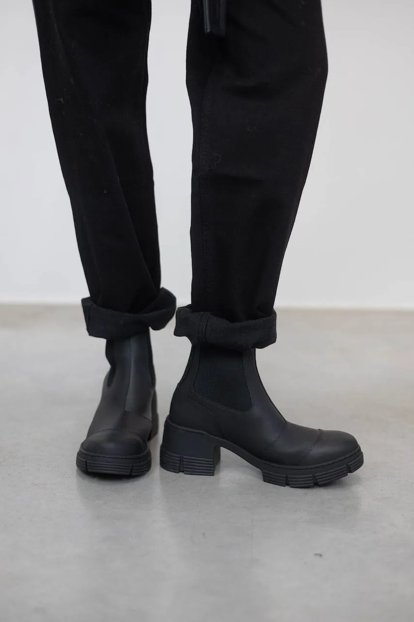 RECYCLED RUBBER HEELED CITY BOOTS