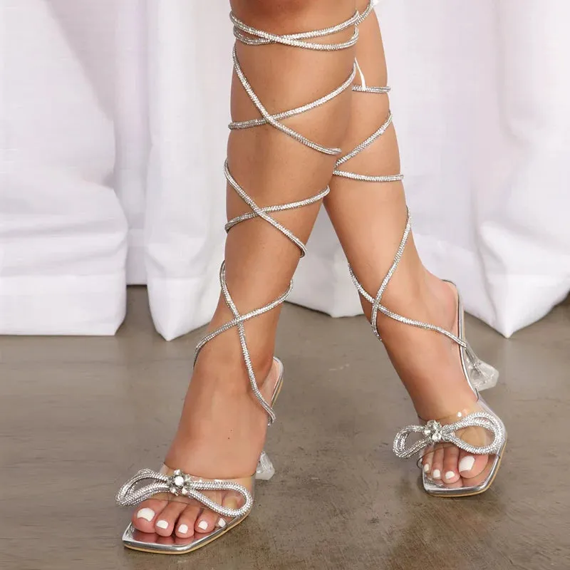 Sparkly Party gladiator style Sandals