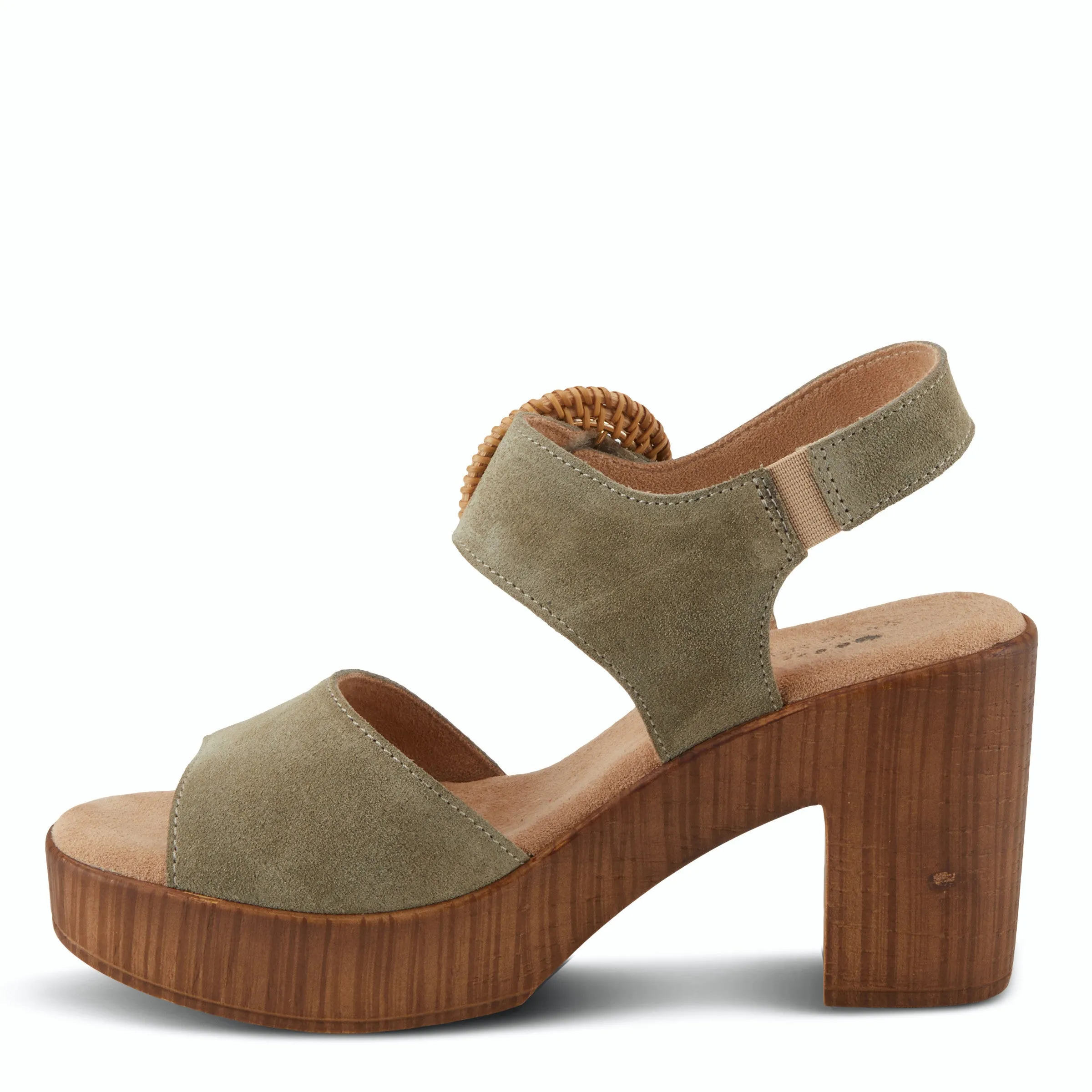 Spring Step GAMONA Leather Platform Sandal Shoe