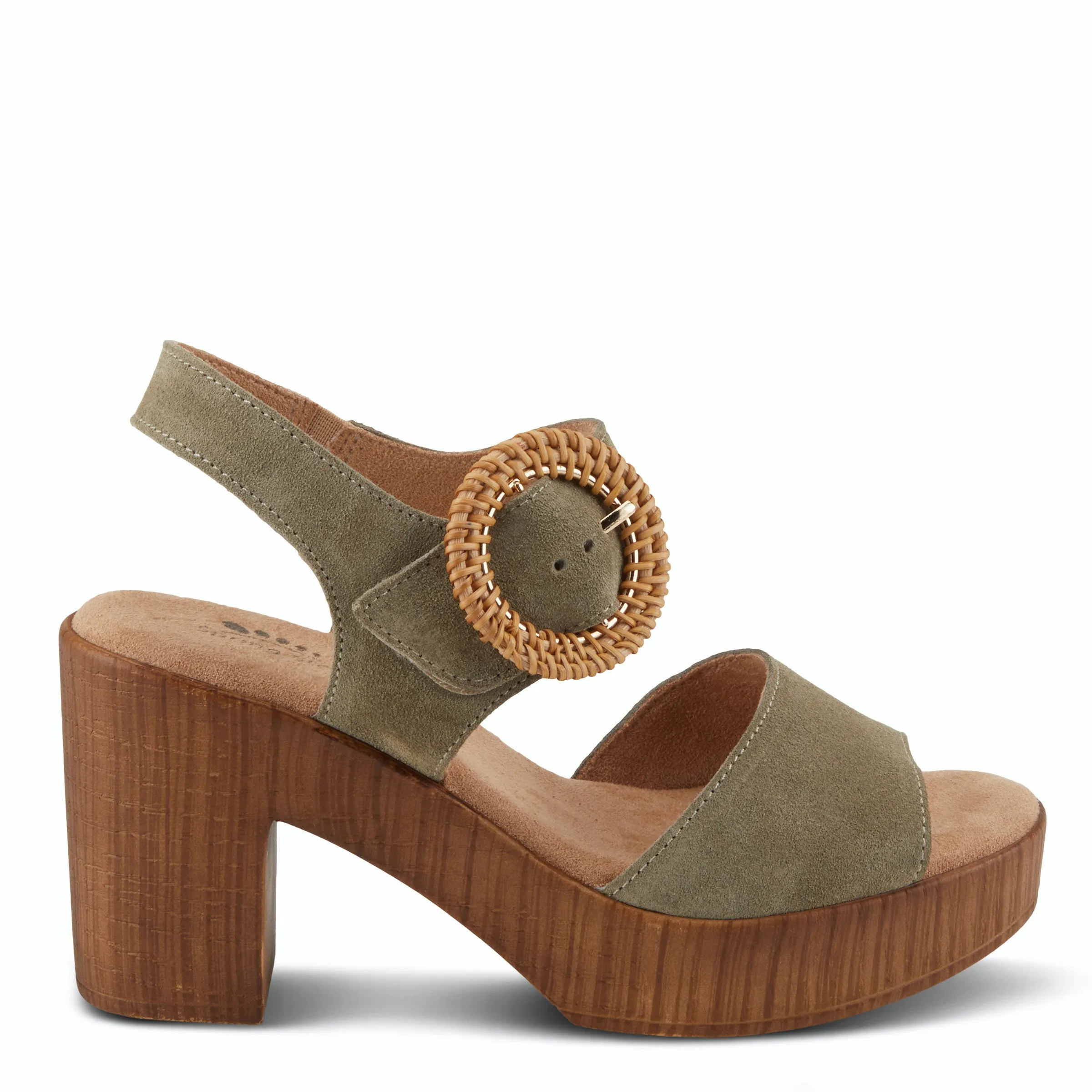 Spring Step GAMONA Leather Platform Sandal Shoe