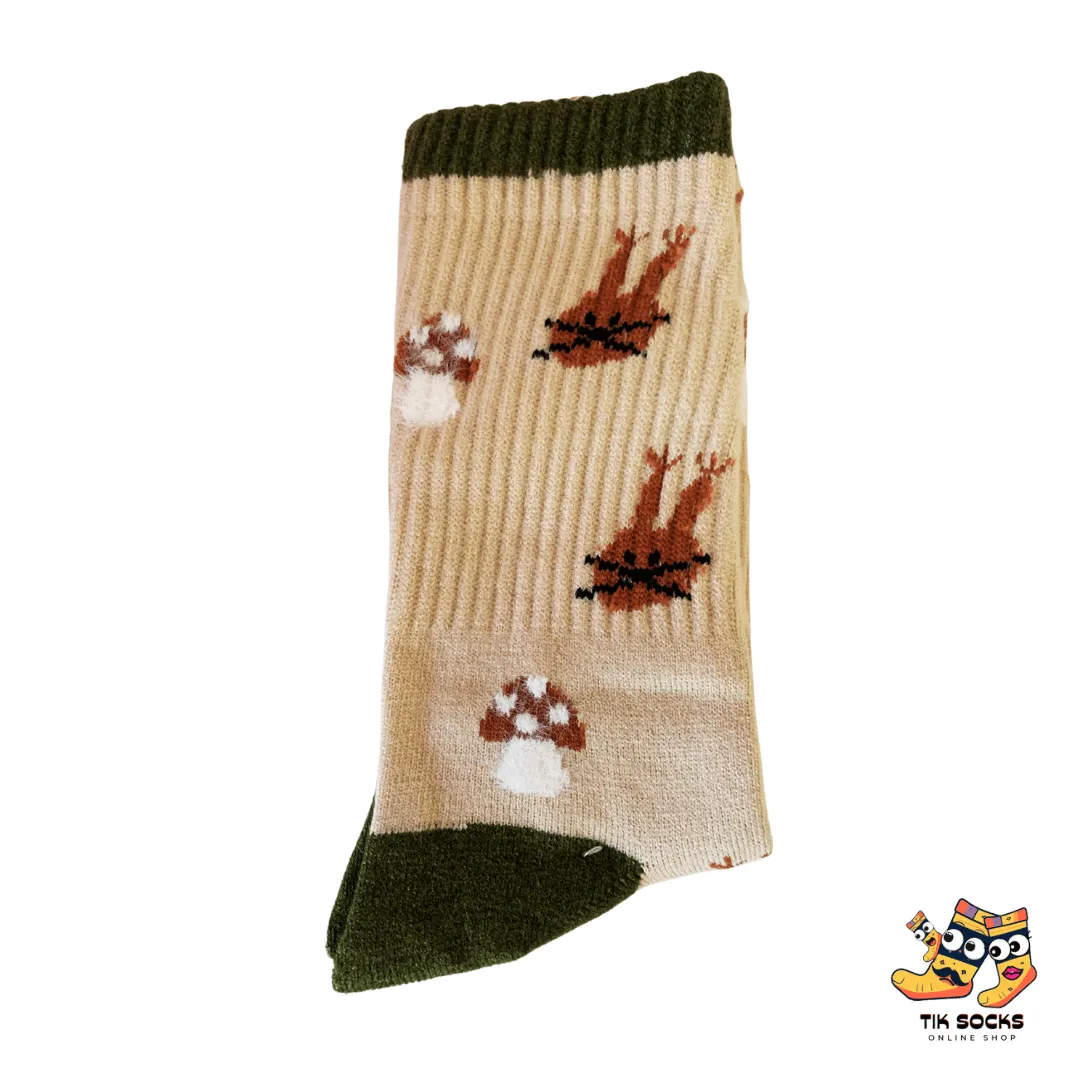 TikSocks|Fun Socks-Charming Squirrel-Themed Women's Socks 5 Pairs