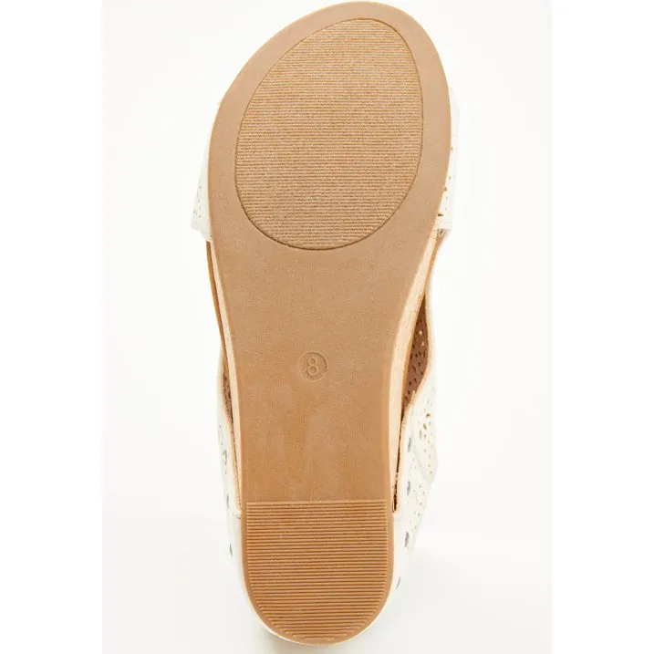 Very G Women's Free Fly 3 Wedge Sandal - Cream VGWS0074-290