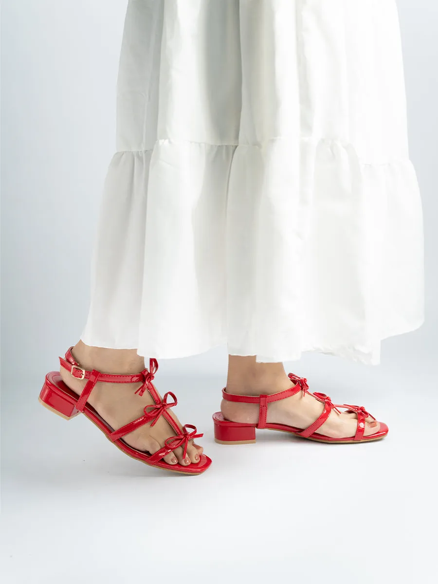 Viola Triple Ribbon Sandals