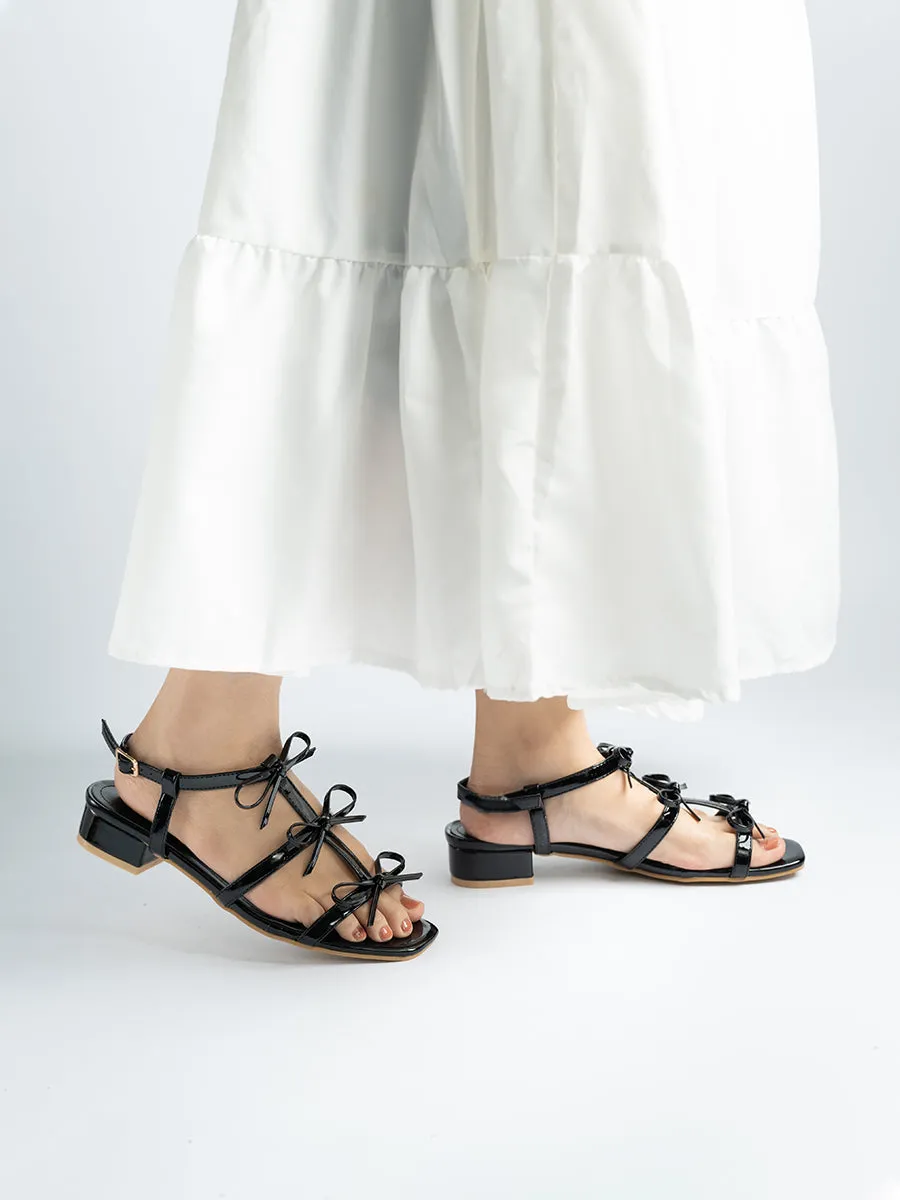 Viola Triple Ribbon Sandals