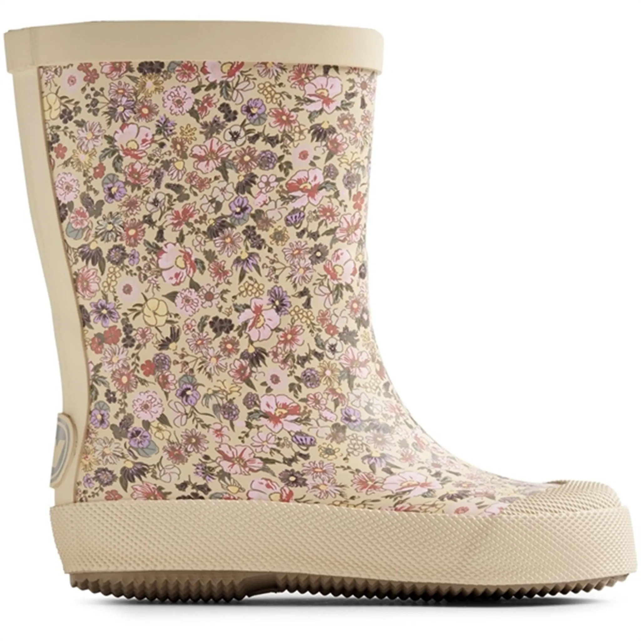 Wheat Rubber Boot Print Muddy Clam Multi Flowers