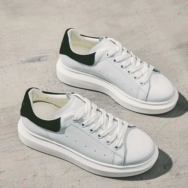 Women's Spring Casual Leather Breathable Sneakers