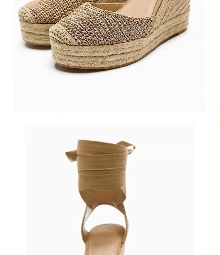 Women's Woven Wedge Heel Sandals