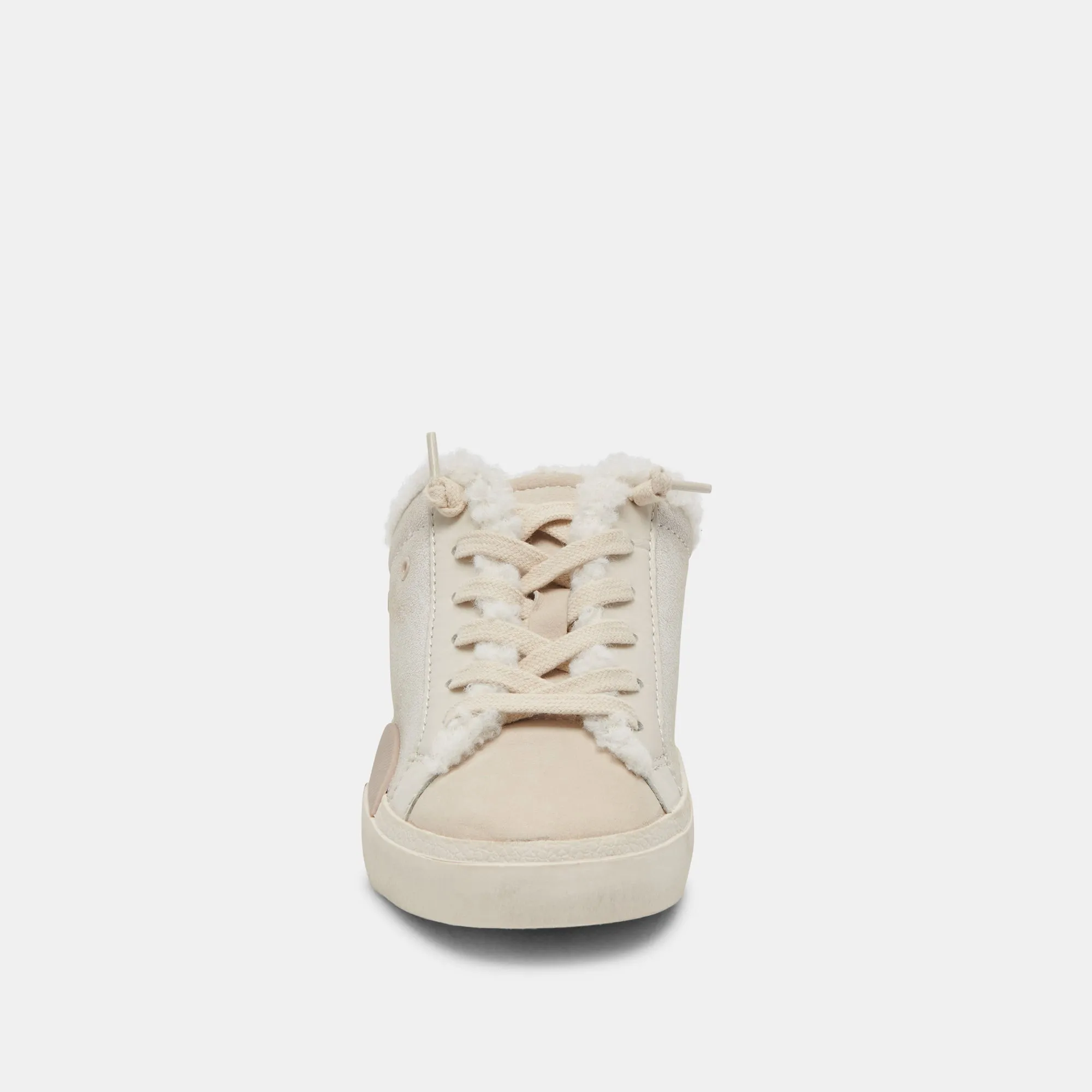 ZANTEL SNEAKERS OFF WHITE CRACKLED LEATHER